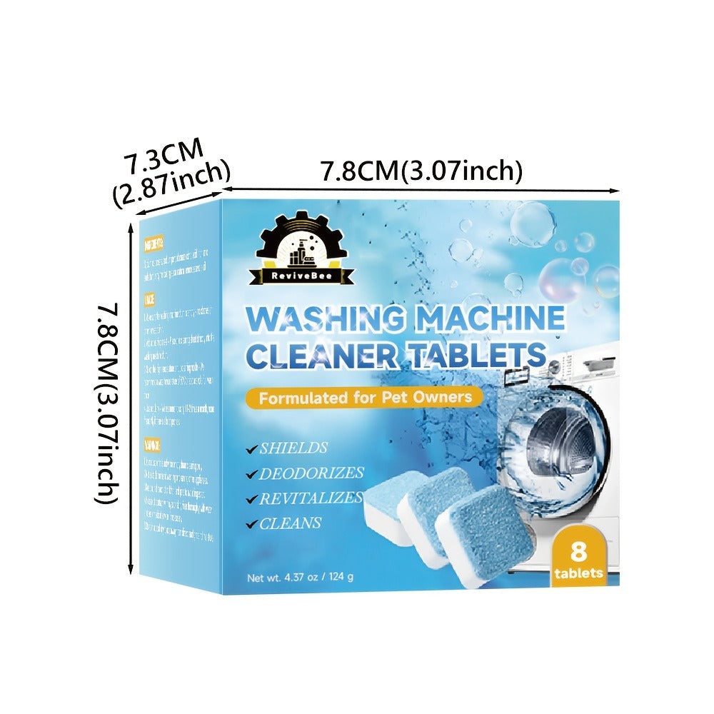 Washing Machine Cleaner Tablets Deep Cleaning Descaler for HE Front Loader Top Load Washer for Entryways, Bedrooms and Living Spaces