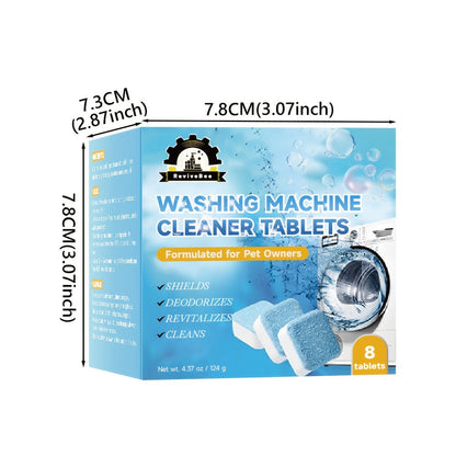Washing Machine Cleaner Tablets Deep Cleaning Descaler for HE Front Loader Top Load Washer for Entryways, Bedrooms and Living Spaces
