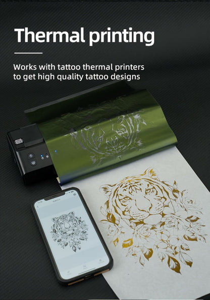 Tattoo Transfer Paper 100 Sheets 4-Layer Thermal Stencil, Sharp Precise Design Transfer, Hand Drawing &