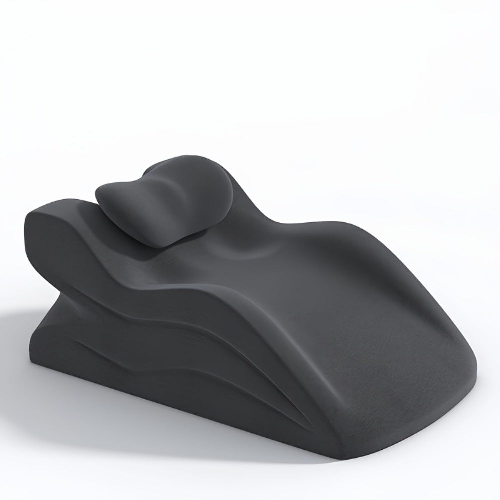 Bed Pillow Contoured Memory Foam Reading Cushion with Removable Washable Cover in Seven Colors