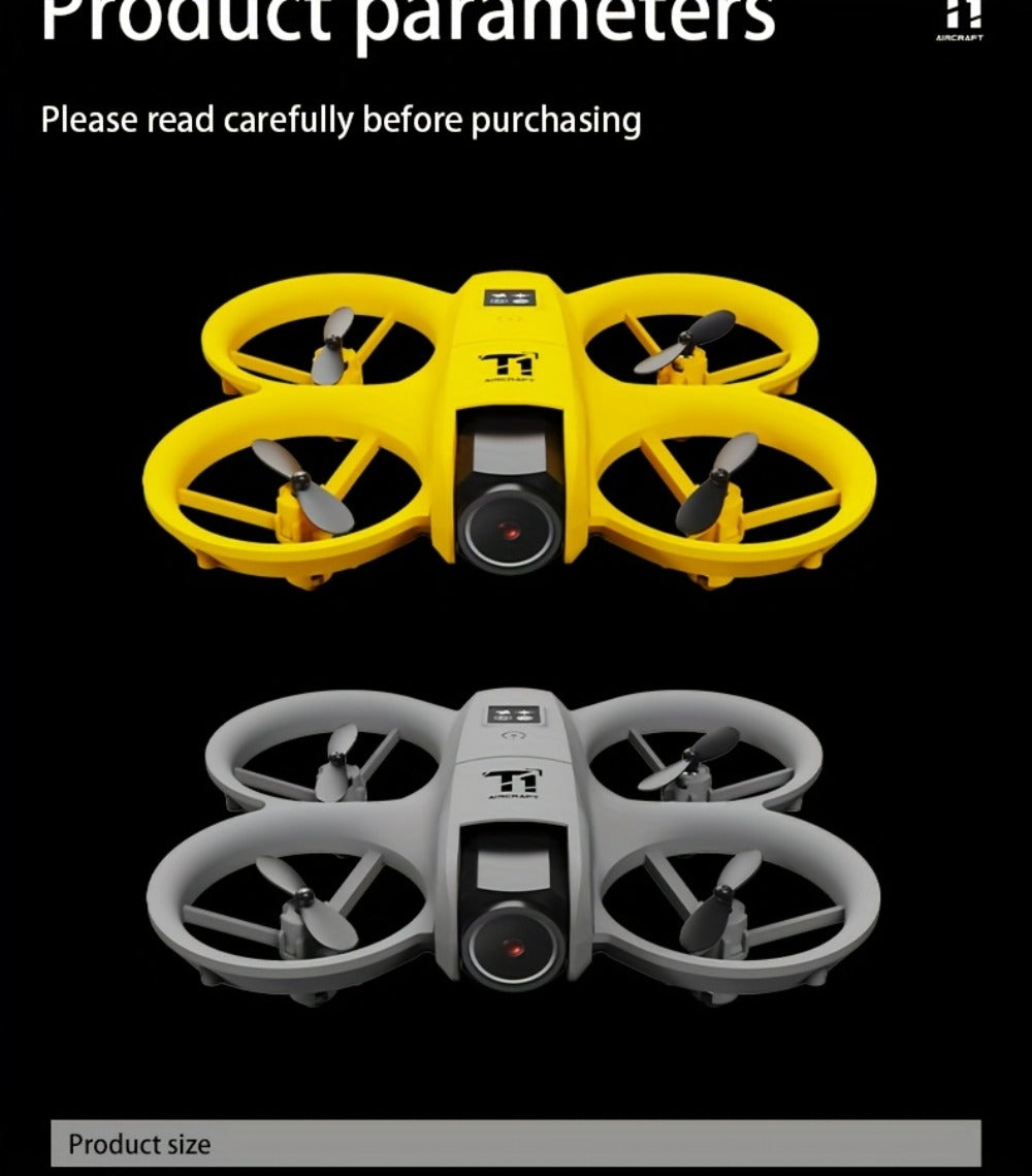 Mini 4K FPV Drone 180° Rotating Dual Camera Optical Flow Positioning Dual Batteries 360° Flip One-Key Takeoff Anti-Shake