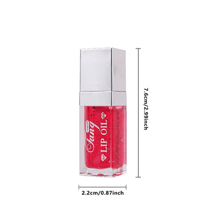 Plumping Lip Gloss Oil Set 3pcs 6pcs Transparent Glow Lip Plumper – High-Shine Glossy Finish in Berry Coral Pink Red