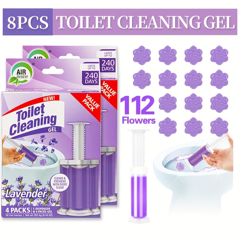 Toilet Cleaning Gel Stamp with Dispenser, Toilet Bowl Freshener & Cleaner Gel Stamps Scale & Toilet Ring