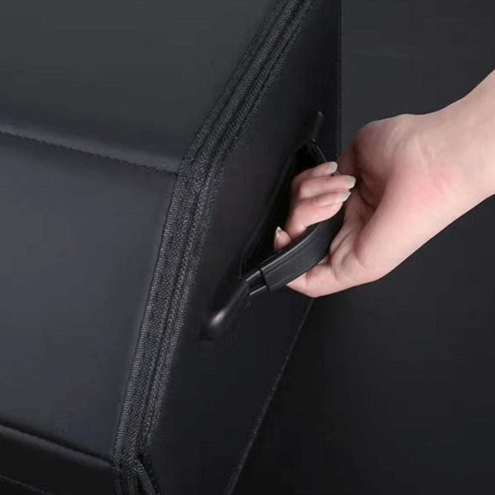 Trunk Organizer for SUV with Lid – 12.15 Gallon Collapsible Multi-Compartment Storage for Auto, SUV, Truck & Minivan