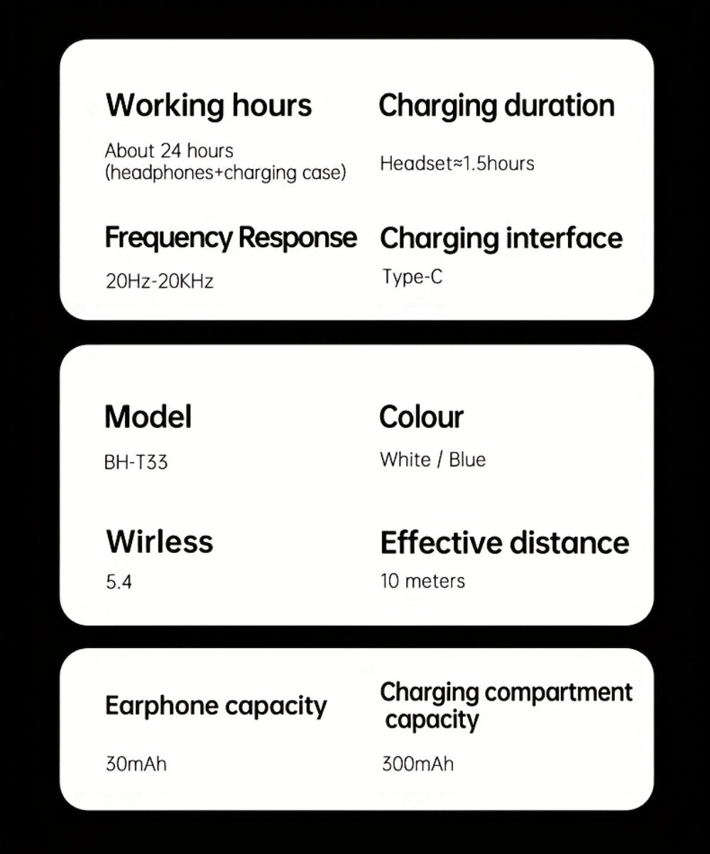 ANC Wireless Earbuds Acer Official TWS In-Ear Active Noise Cancellation Spatial Audio for Bedside Audio, Alarms and Room Entertainment
