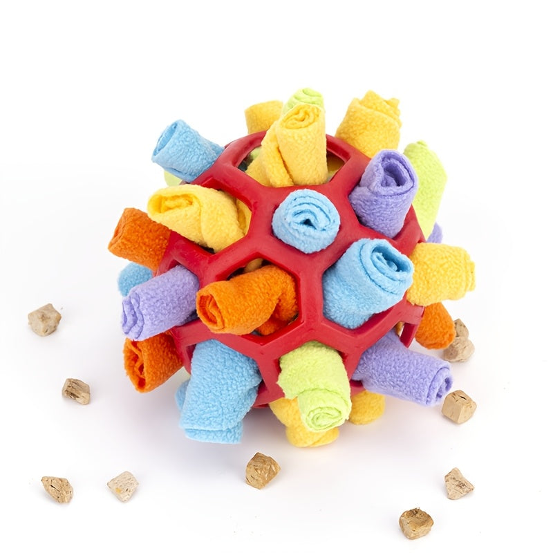 Snuffle Ball Dog Toy – Interactive Foraging Treat Dispenser & Slow Feeder Puzzle Toy for Small Medium Large Dogs