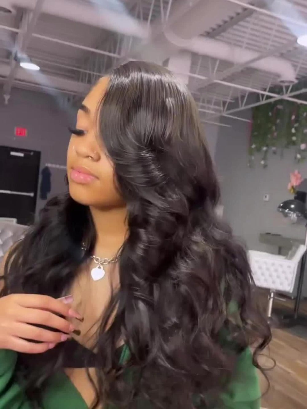 Body Wave Lace Front Wig 13x4 HD Transparent Lace 30 Inch Human Hair Glueless Bye Bye Knots Pre, for Home, Travel and Salon Hair Styling