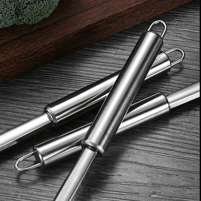 Kitchen Utensils Nine-Piece 304 Stainless Steel Set with Hanging Loops and Mixed Cooking Tools