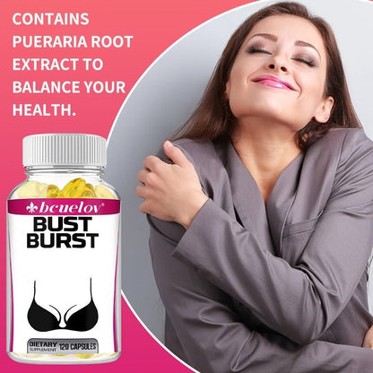Pueraria Mirifica Breast Enhancement Capsules 120ct, Natural Phytoestrogen Formula for Women, Supports Bust Firmness