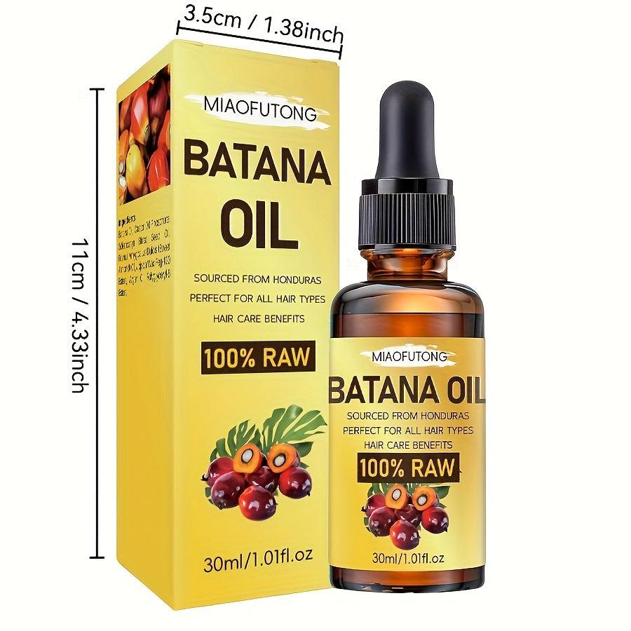 Batana Oil 30ml Cold-Pressed – Multi-Use Hair Growth & Scalp Strengthening Oil for Hair, Eyelashes & Eyebrows | Repairs Damage