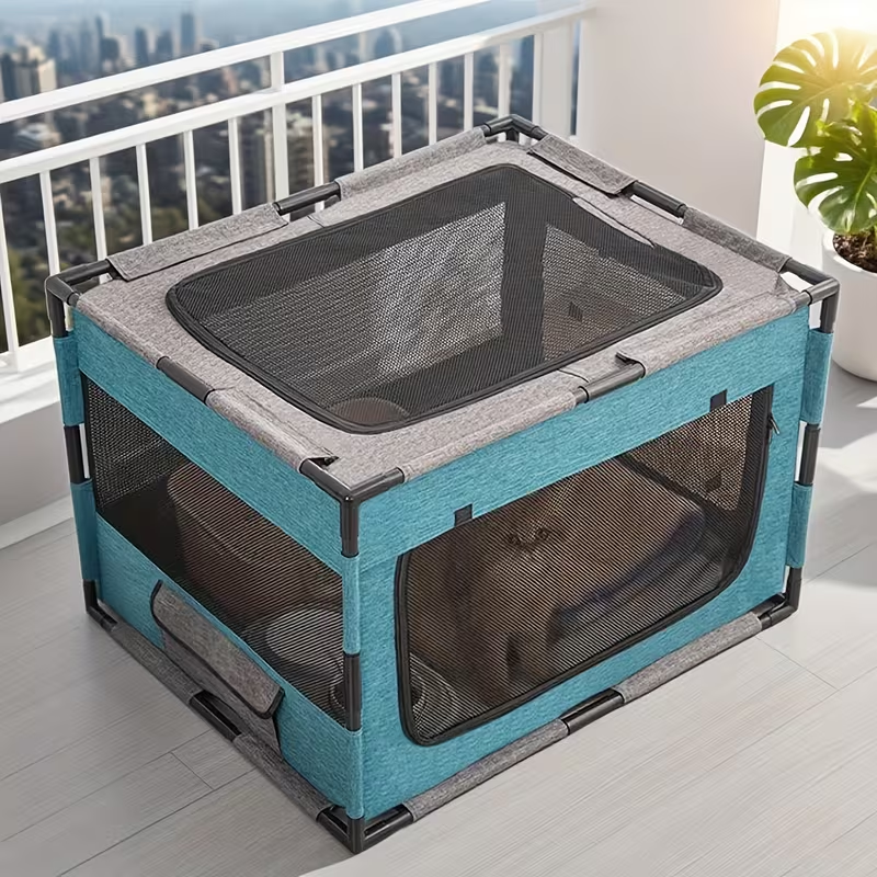 Plastic Pet Whelping Box & Indoor Playpen for Cats, Dogs, Kittens & Puppies, Assembleable, Ventilated
