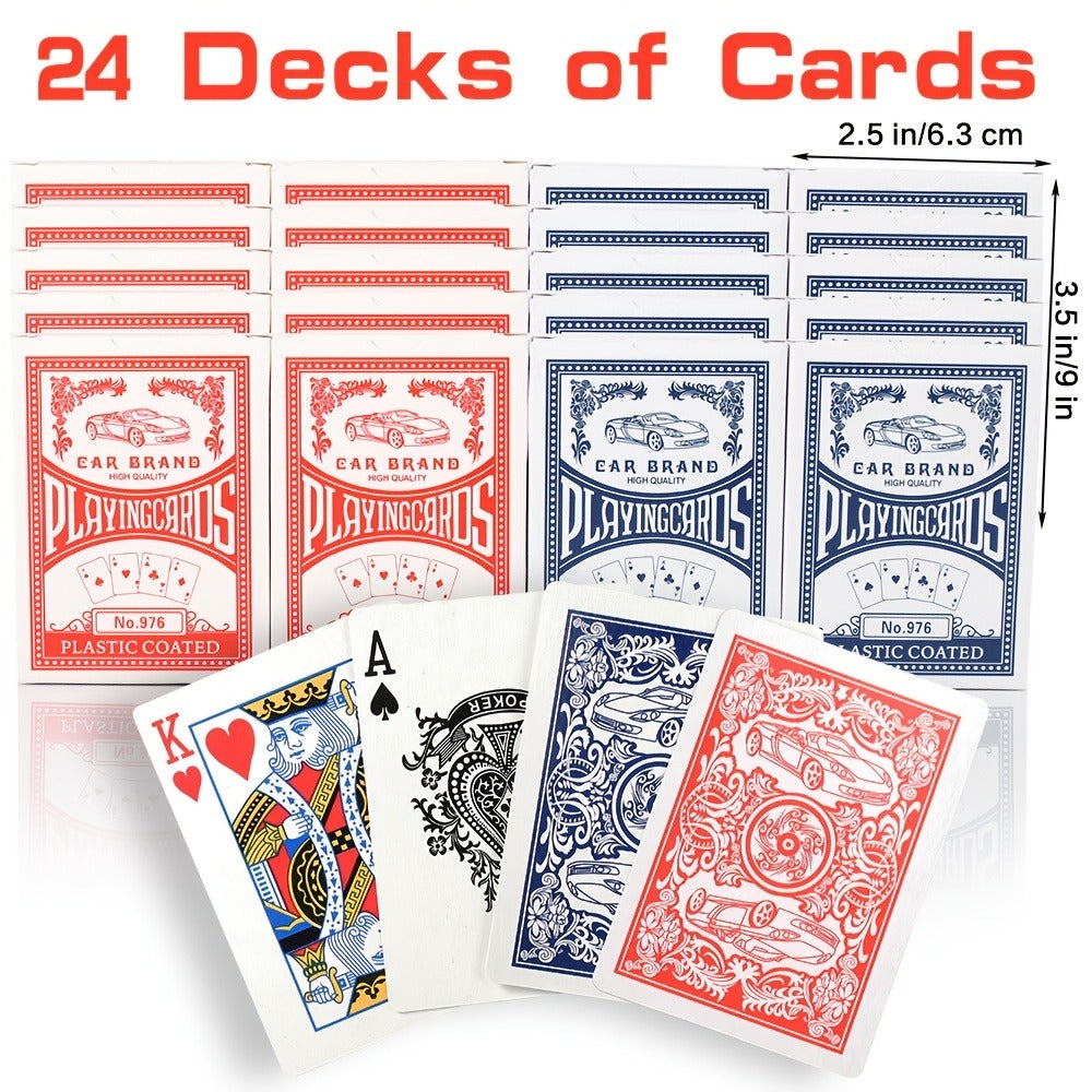 2026 World Cup Playing Cards, Bulk 24 Decks Set, Premium Coated Cardstock, Standard Size 2.5"x3.5"