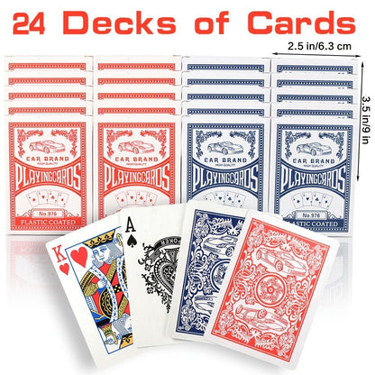 2026 World Cup Playing Cards, Bulk 24 Decks Set, Premium Coated Cardstock, Standard Size 2.5"x3.5"