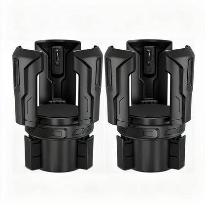 Adjustable Car Cup Holder Expander for 12–64 oz Bottles and Mugs with 2.56-Inch Base, One- or Two-Pack Options