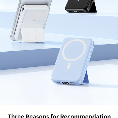 10000mAh Mobile Power, 22.W Magnetic Charging Treasure, Comes with Convenient Dual Cable, with LED Power Display