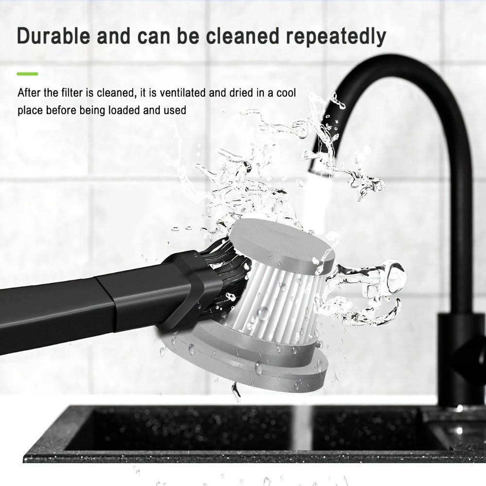 Handheld Vacuum Cleaner with 4KPa Suction, USB Charging, Crevice Tool and Three Color Options