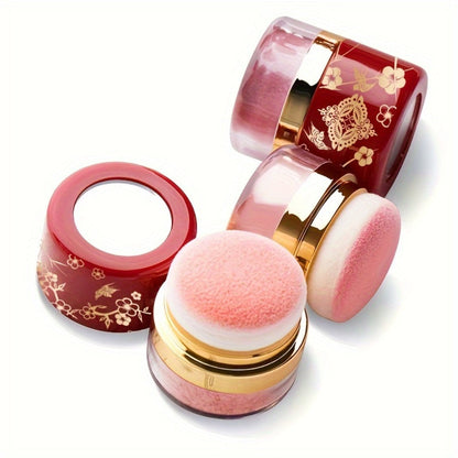 Powder Blush Set 3 Colors with Pearl Powder Rose Oil & Squalane Formula, for Makeup, Travel and Everyday Vanity Use