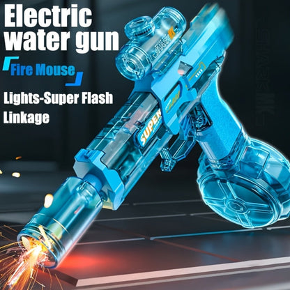 Rechargeable Transforming Electric Water Blaster with LED Muzzle Light and Blue or Blue Spec2 Option