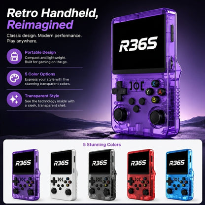 Handheld Game Console with 3.5-Inch IPS Screen, 3000mAh Battery, TF Expansion & HD TV Output