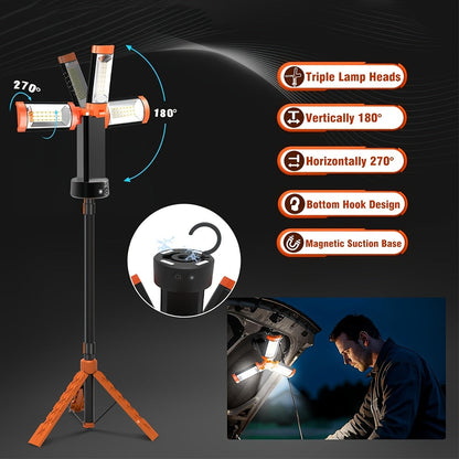 Rechargeable Camping Light with Stand 15000mAh 20000mAh High Capacity LED Tent Lamp – Portable Battery Powered Lantern for Camping Hiking