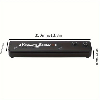 Vacuum Sealer Machine with 50 Vacuum Storage Bags – 2-in-1 Vacuum & Heat Sealing, One-Button Operation, Food Preservation Sealer