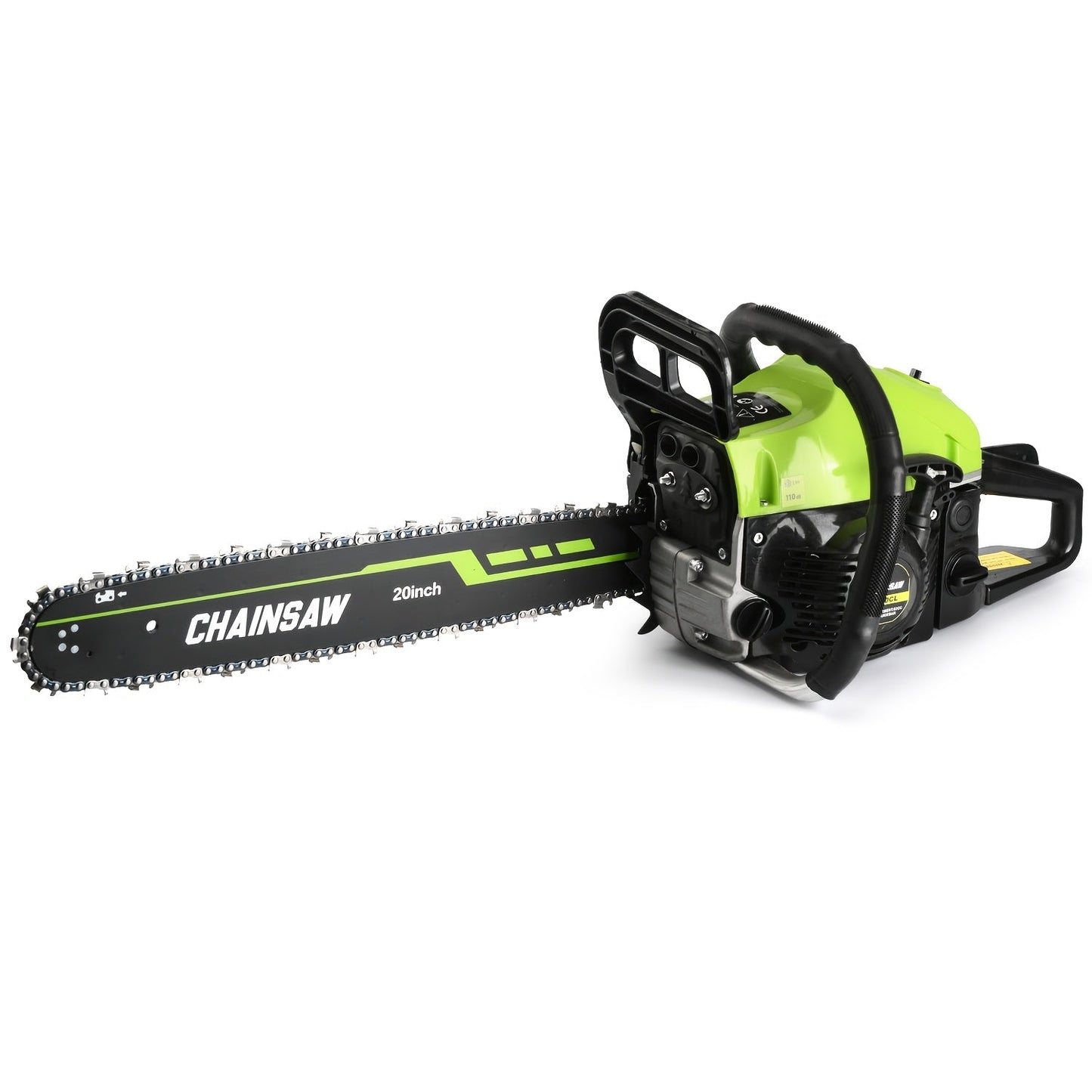 Chainsaw, Gas Powered Forestry Wood Cutting Farm Yard for Garden, Patio and Yard Use, with the Listed Configuration