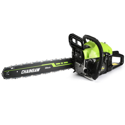 Chainsaw, Gas Powered Forestry Wood Cutting Farm Yard for Garden, Patio and Yard Use, with the Listed Configuration