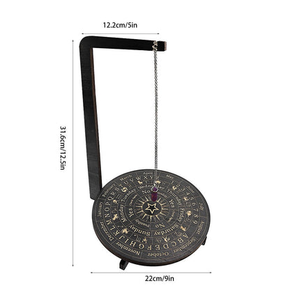 Wooden Pendulum Stand for Divination, Crystal Display Holder, Witchcraft Altar Decor for Entryways, Bedrooms and Living Spaces