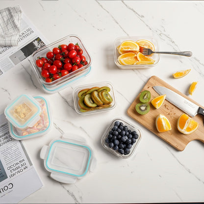 Glass Food Storage Containers 16-Piece Set 8 Glass Bowls with 8 Sealed Lids BPA Free Dishwasher Microwave Refrigerator Safe Meal Prep