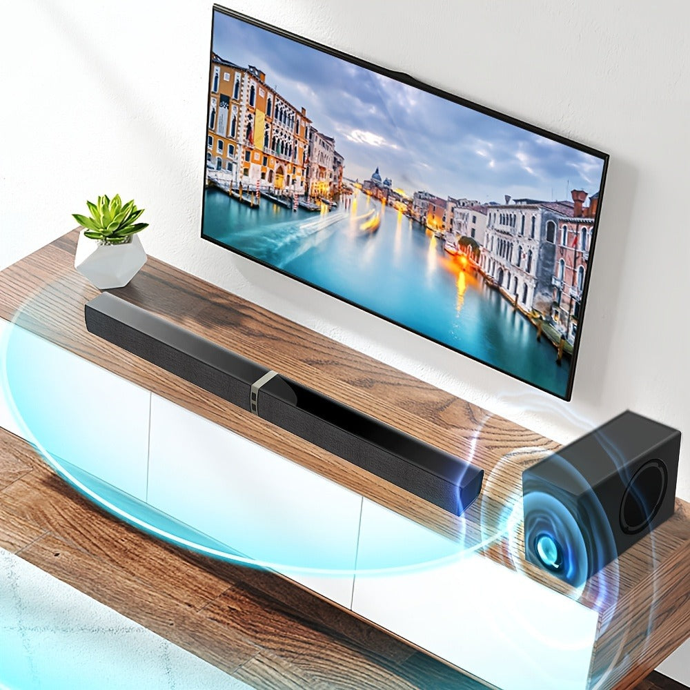 Soundbar with Subwoofer 2.1CH Home Theater Sound Bar for Smart TV, Deep Bass Wireless Bluetooth 5.0