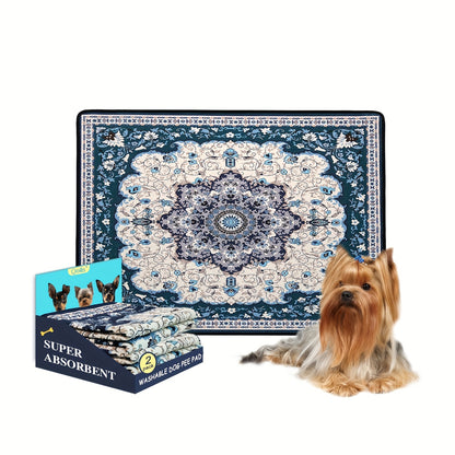 Washable Reusable Dog Pee Pads – Super Absorbent Non-Slip Puppy Training Pads in Multiple Sizes | Heavy-Duty Leakproof Pet Pads for Floor