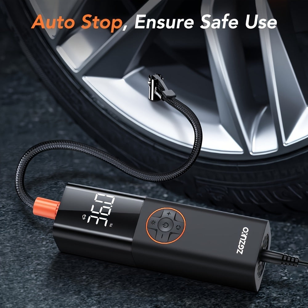 Tire Inflator Air Compressor 150PSI 12V DC Corded with LCD Display, Auto Shut-Off, 4 Preset Modes