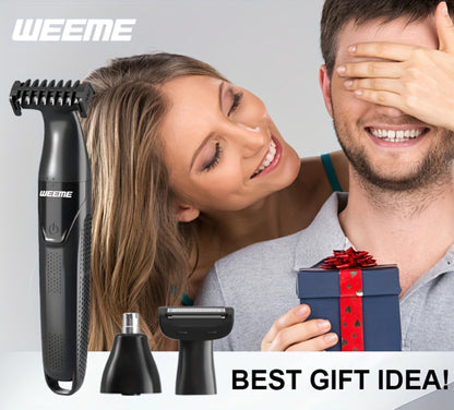 Electric Epilator & Hair Removal Device 3-in-1 for Men & Women - Shaver Trimmer for Underarms Legs Arms Bikini Line Sensitive Areas