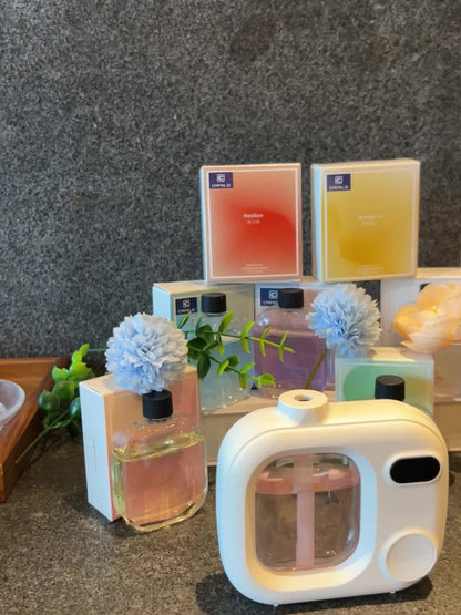 Essential Oil Diffuser Waterless Hanging Diffuser 5 Spray Modes 500mAh Rechargeable for Home Cooking, Dining and Outdoor Meals