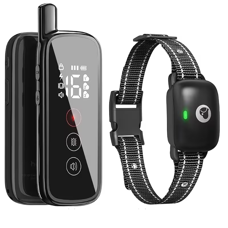 Dog E-Collar with Remote IP68 Waterproof – Rechargeable Dog Training Shock Collar for Small Medium Large Dogs, 3 Safe Training Modes