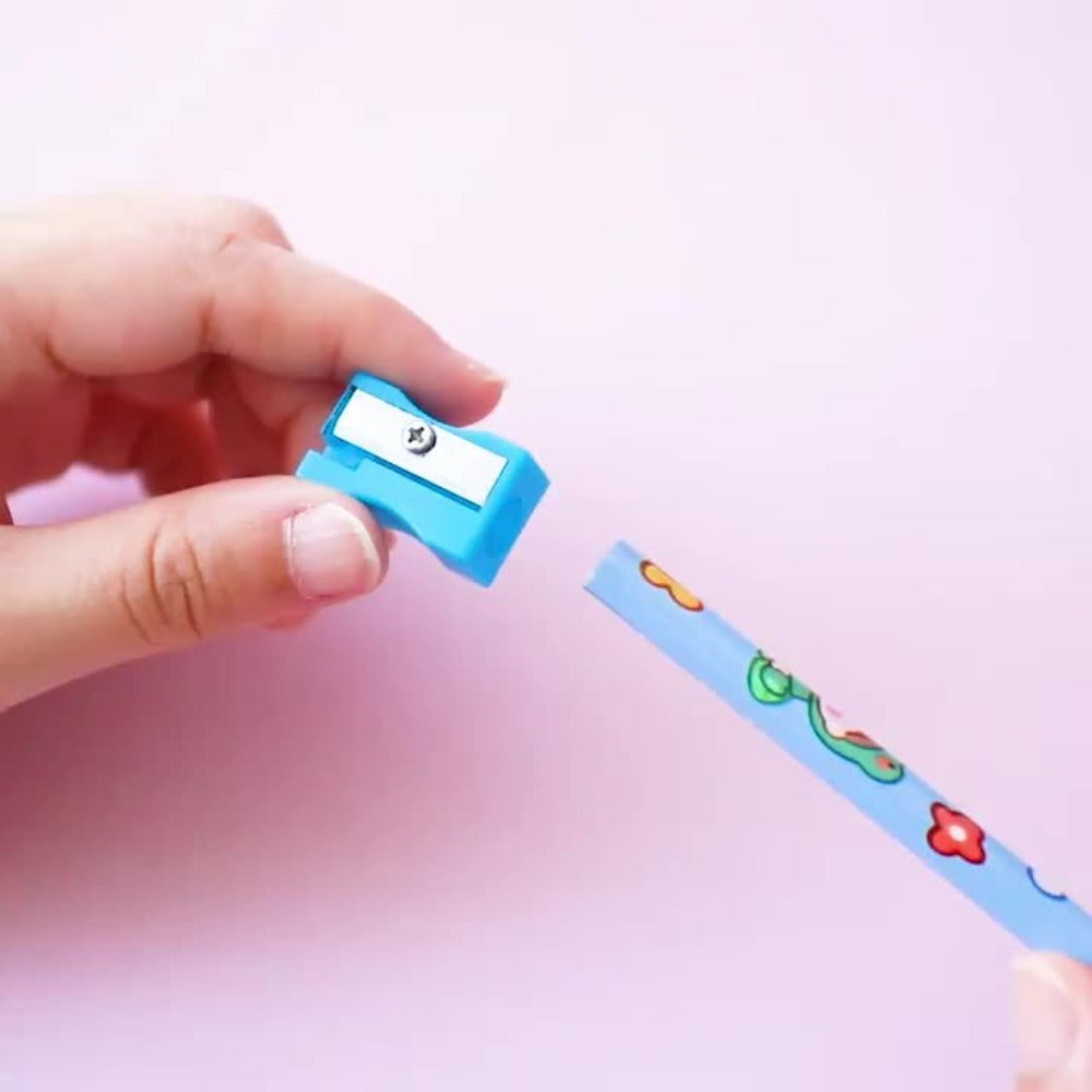 20-Piece Cartoon Pencil Stationery Set with Ruler Eraser Sharpener, Random Cartoon Styles, Kids School Supplies, Party Favor Prizes
