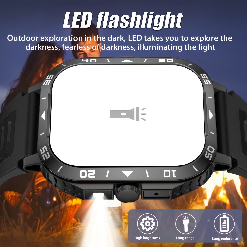 Smartwatch with Music Player, Stopwatch, LED Lighting, Wireless Calling and Sport Modes in Three Styles