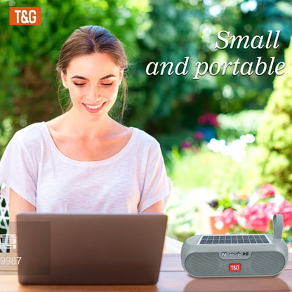 TG182 Solar Powered Bluetooth Speaker, 10W Outdoor Wireless Speaker, 1200mAh Battery, TF Card, FM Radio