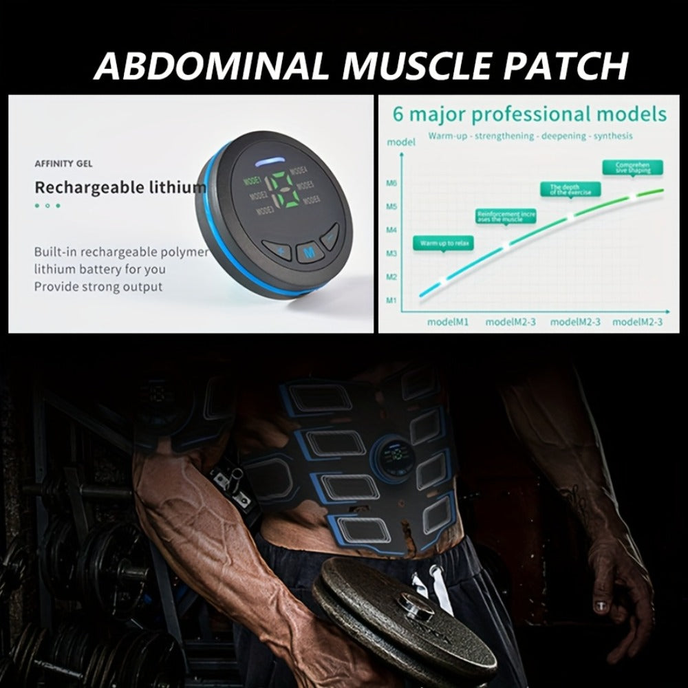 EMS Stimulator Belt, TENS Body Massager for Toning, Pain & Full Body Relaxation, Adjustable Modes
