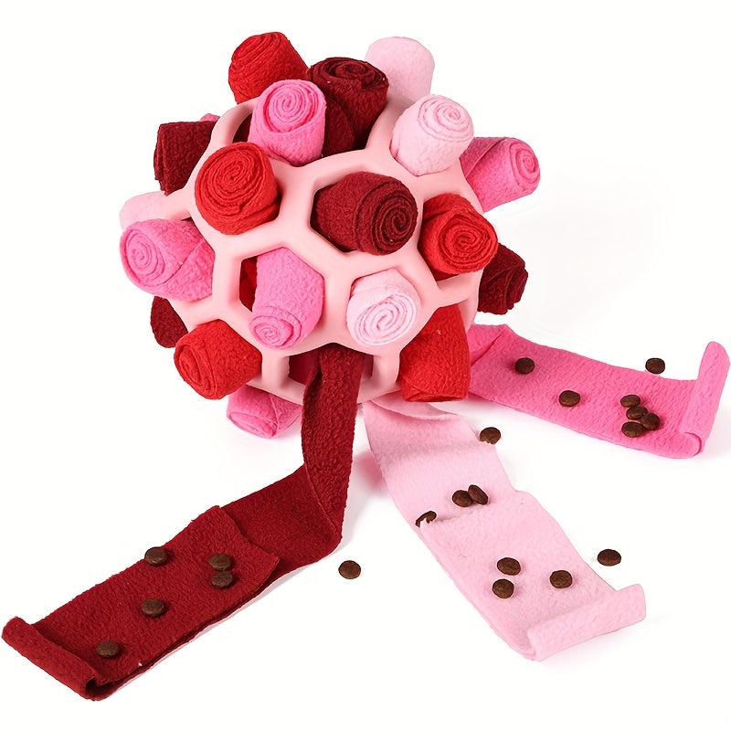 Snuffle Ball Dog Toy – Interactive Foraging Treat Dispenser & Slow Feeder Puzzle Toy for Small Medium Large Dogs