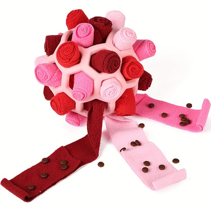 Snuffle Ball Dog Toy – Interactive Foraging Treat Dispenser & Slow Feeder Puzzle Toy for Small Medium Large Dogs