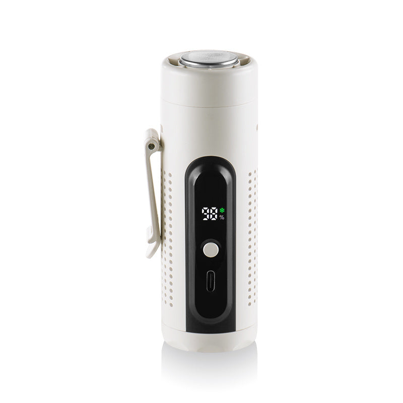 Handheld Fan with Metal Contact Plate, Five Speeds, 20, 000 RPM Label, Type-C Charging and Display
