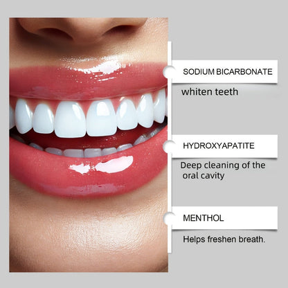 Hydroxyapatite Toothpaste 3-Pack 7.5% Nano Formula Whitening Toothpaste with Toothbrush Teeth for an Everyday Personal Care Routine