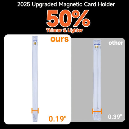 Magnetic Card Holders 35pt Ultra-Thin Hard Plastic Trading Card Protector – Fits Standard & Sports Cards, Baseball Cards