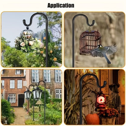 Shepherd's Hook | Heavy Duty Garden Pole Bird Feeder Plant Lantern