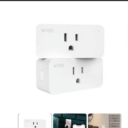 Wyze Smart Plug 2-Pack 2.4GHz WiFi, Works with Alexa, Google Assistant & IFTTT, No Hub Required, Remote Control via Wyze App