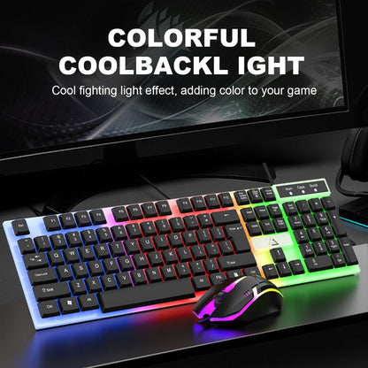 Wired USB RGB Gaming Keyboard and Mouse Combo 104 Keys Backlit Mechanical Feel 1000 DPI Optical for an Everyday Personal Care Routine