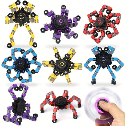 Robot Fidget Spinner Set with 10- or 15-Piece Standard and Luminous Checkout Configurations