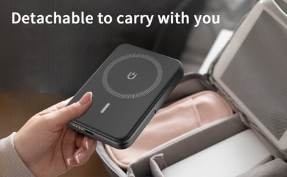 3-in-1 Wireless Charging Power Bank 15W for iPhone 17 16 15 14 13 12 Pro Max for an Everyday Personal Care Routine