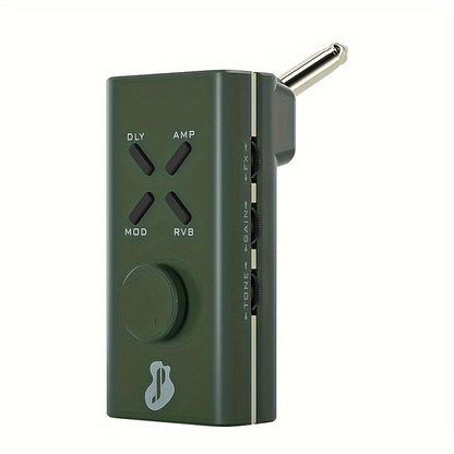 JUSTPRO Pocket Guitar Headphone Amp with 6 Amp Modules and 24 Guitar Effects for Bedside Audio, Alarms and Room Entertainment